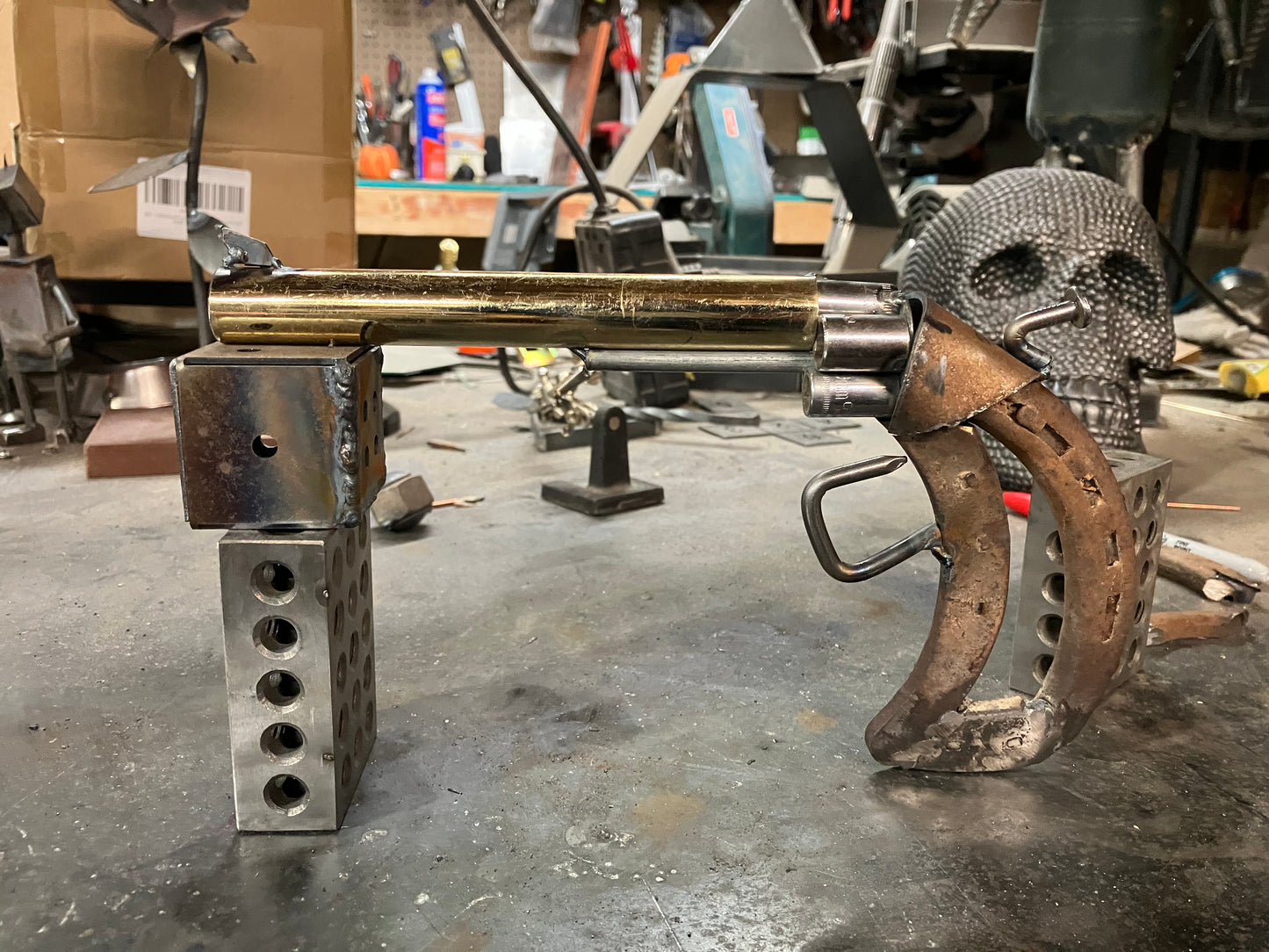Gold revolver
